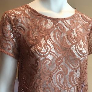 Delicate Lace Copper Top